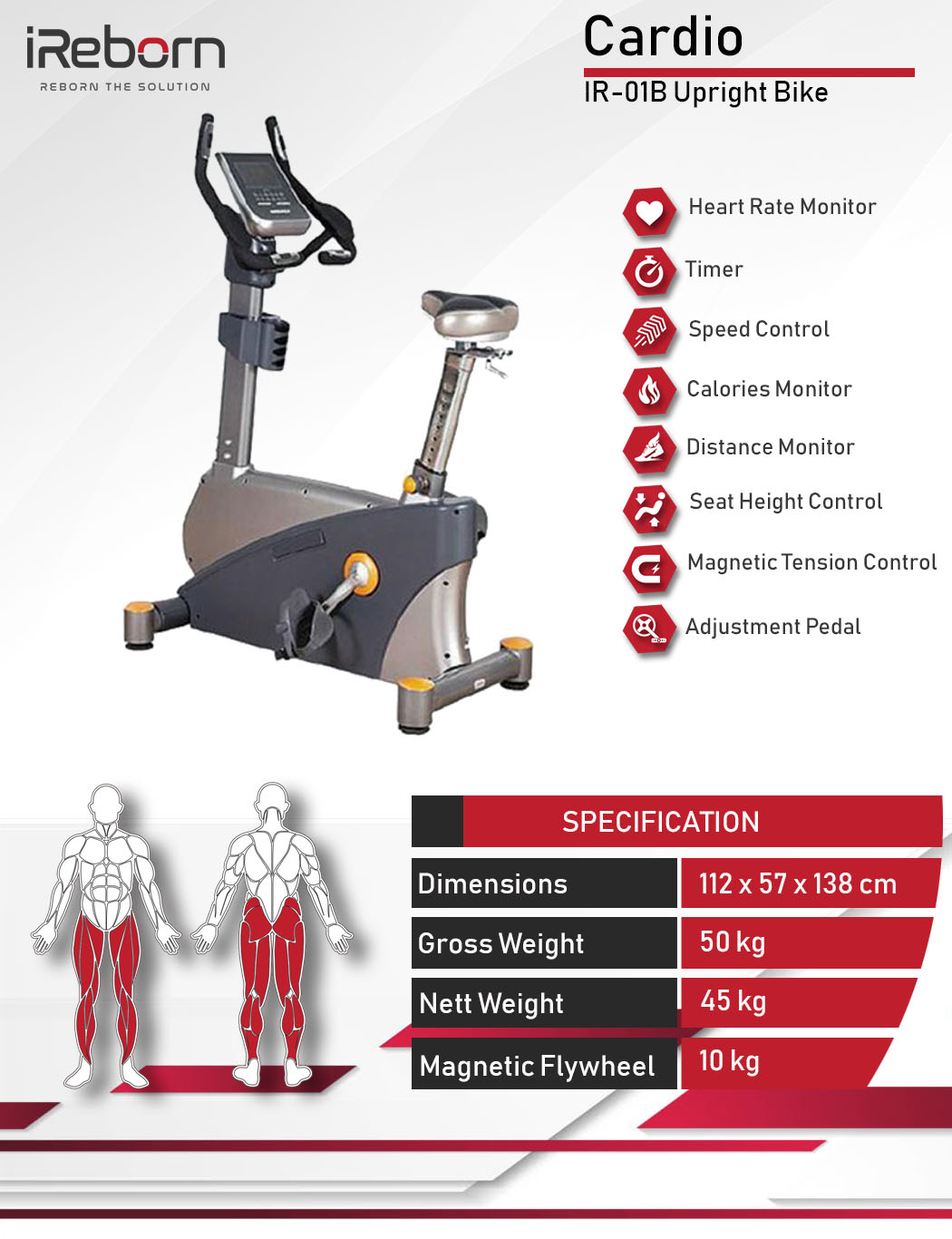 IR-01B Upright Bike 4