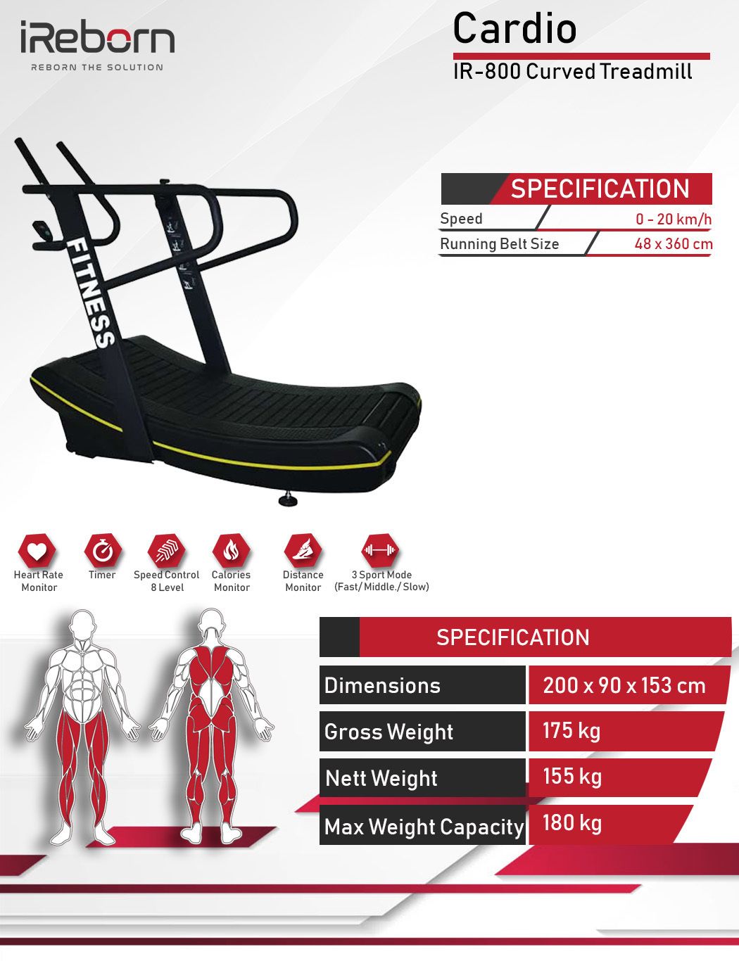 IR-800 Curved Treadmill 1 IR-800 Curved Treadmill 4