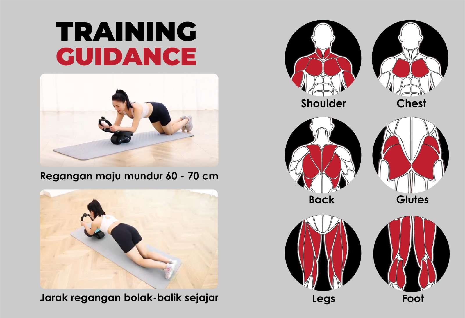 Bentuk Tubuh Ideal Dengan i-Exotic Ab Roller 15