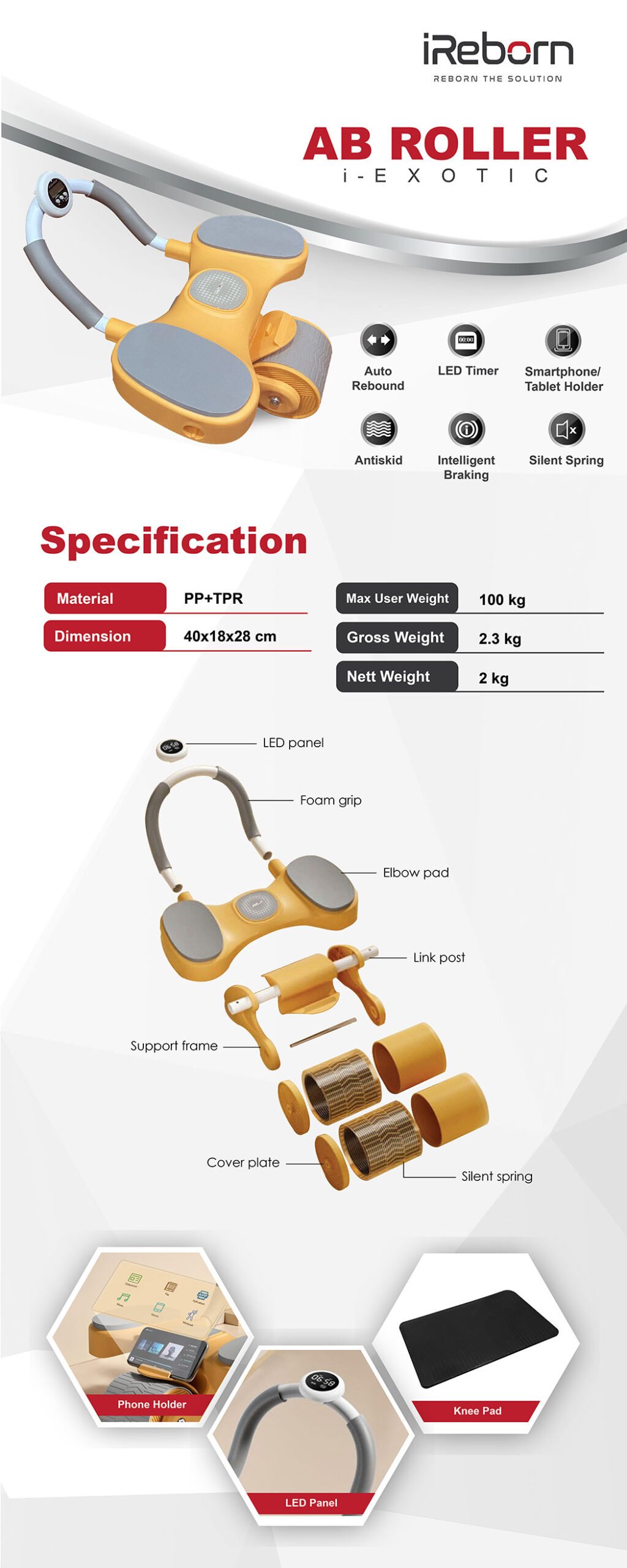 iReborn i-Exotic Ab Roller 10